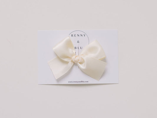 Pinwheel bow ~ Pearl - Renny & Blu