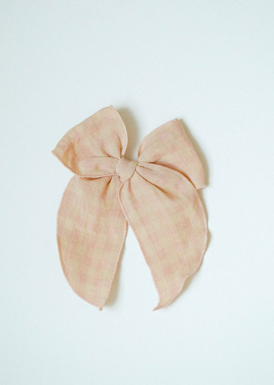 Small Fable Bow ~ Peaches & Cream - Renny & Blu